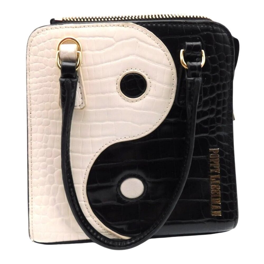 Poppy Lissiman Crikey BB Yin Yang Mini Bag Black White Purse